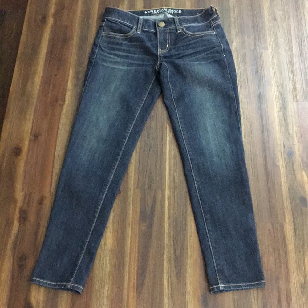 American Eagle Jegging Ankle Dark Wash Jeans 0